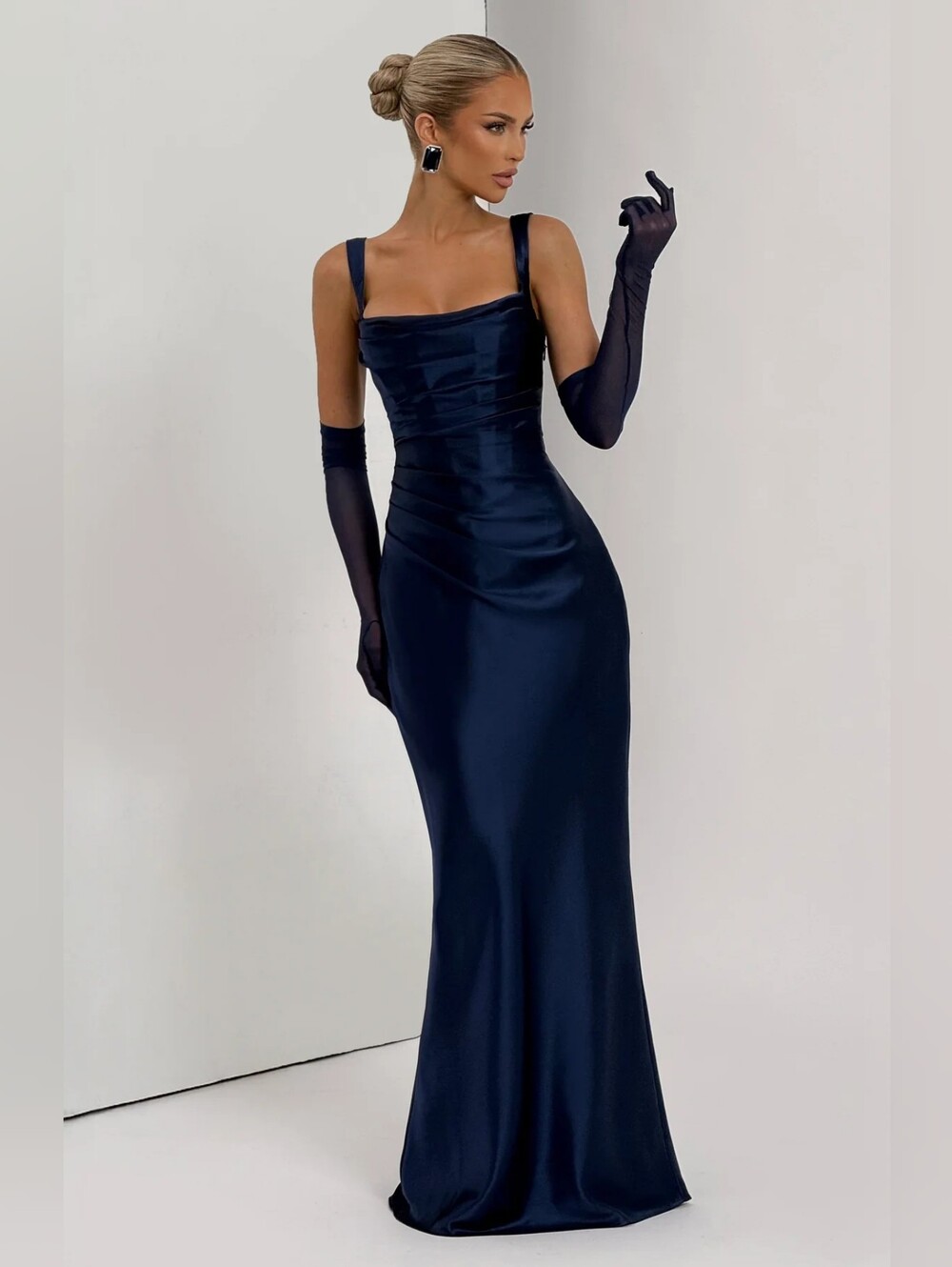 Calanthe long BABYBOO dress - Navy blue NWT $195